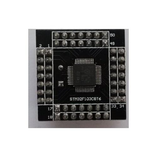 STM32F103C8T6 Smallest System Board Adapter Board with Chip Crystal Oscillator Pin Header
