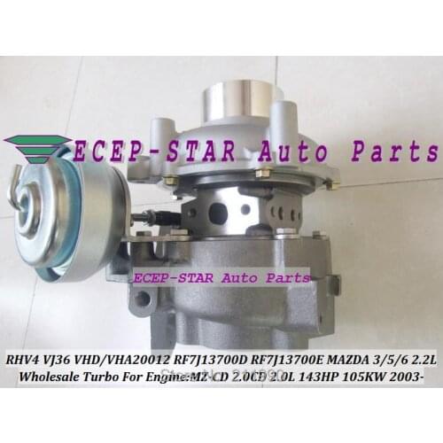 Free Ship RHV4 VJ36 VJ37 VHD20012 RF7J13700D RF7J13700E Turbocharger Turbo For Mazda 3 5 For Mazda 6 MPV MZ-CD CDGG GY J56 2.0L
