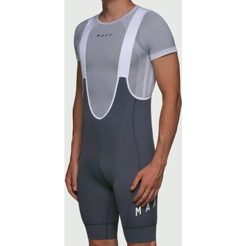 In stock shipping in 48 hours Gray high quality pro team cycling bib shorts lycra fabric UPF 50+ with Italy power race bib short