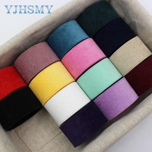 1-1/2"(38MM) 2Yards Multicolor Thicker Cloth Ribbon Bow Hat DIY Clothing Accessories Party Gift Packaging Material L-201110-1327
