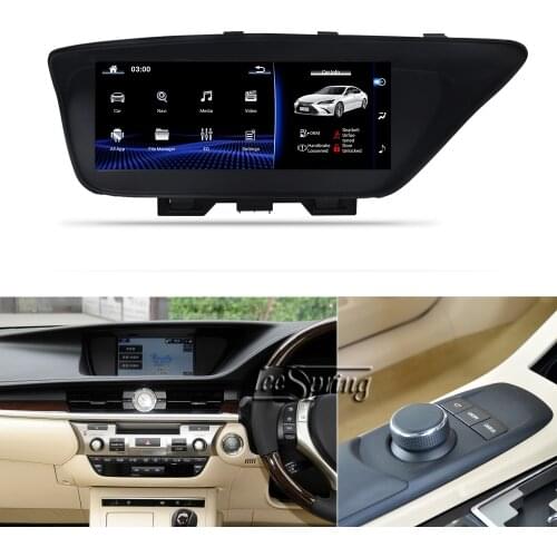 10.25"Car multimedia Player for LEXUS ES300 250 350 GPS Navigation (2015-2018 Car with knob Remote system) right-hand drive