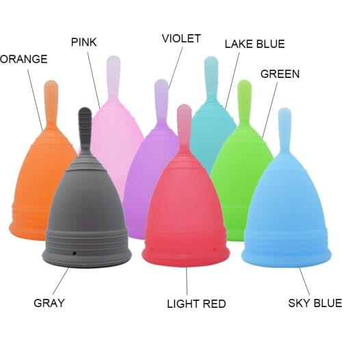 2 Pcs Women Cups Medical Silicone Menstrual Cup Feminine Hygiene Reusable Lady Cup For Women Menstrual Period Dropshipping