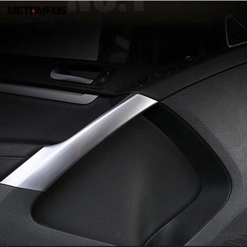 For Volkswagen Tiguan 2012 2013 2014 2015 Interior Accessories ABS Matte Inside Door Armrest Decoration Cover Trim Car Styling