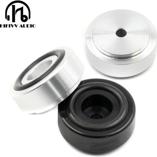 Aluminum foot pads of hifi amplifier Speaker chassis Machine feet Mats Pads 4PCS Diameter 30mm height 13mm Power amplifier feet