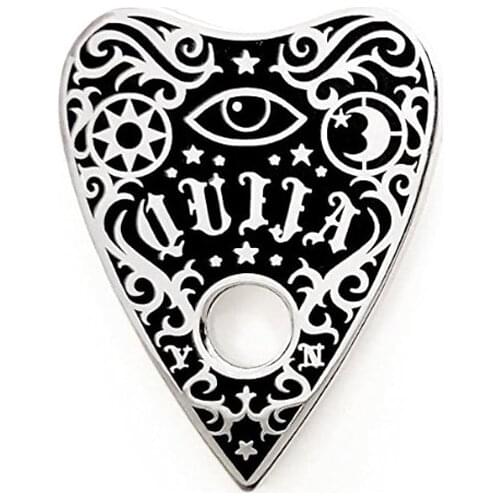 Ouija pin brooch