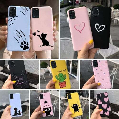 For Samsung Galaxy A31 A51 A71 Case Silicon Back Cover Phone Cases For Samsung A315 A515 A715 Soft Covers Cartoon bumper coque