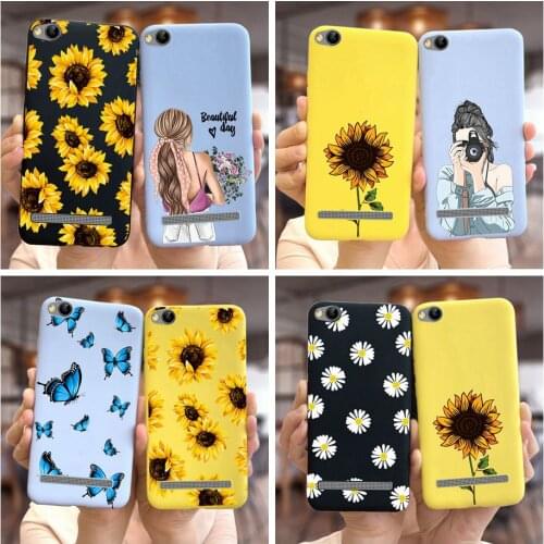 For Xiaomi Redmi 5A Case Redmi6A Redmi6 Soft Silicone Colorful Flowers Phone Cases For Xiaomi Redmi 6 6A 4A 5A Back Cover Bumper