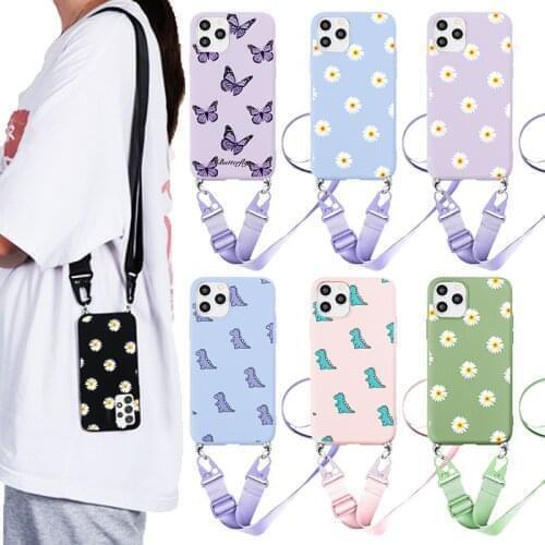 Crossbody Necklace Case For Xiaomi Redmi Mi Note 11 10 10T 9 9T 9S 8 7 6 POCO F3 X3 11X Pro Max 11i Lite 9C 9A CC9e CC9 Cord Bag