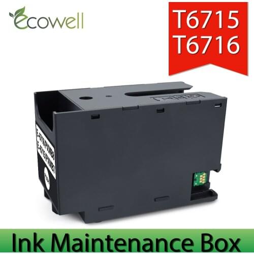 Ecowell 1 Pcs Compatible T6715 T6716 Waste Ink Maintenance Box For Epson WorkForce Pro WF-C5210 WF-C5290 WF-C5710 WF-C5790 4720