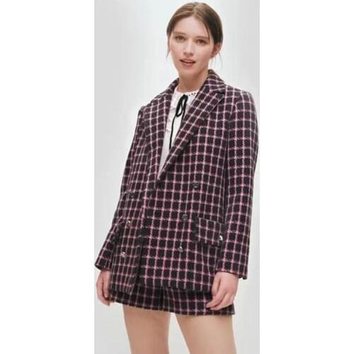 Женские твидовые пиджаки EOSEENY China At AliExpress