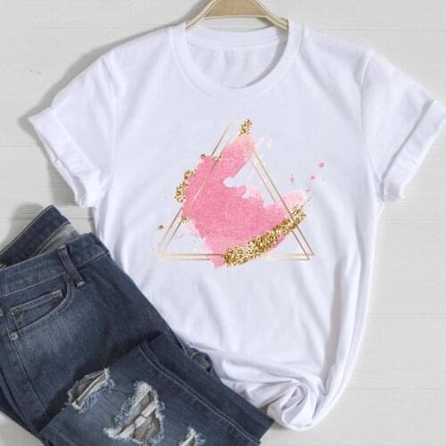 Women Short Sleeve Watercolor Trend Clothing Fashion Cartoon Summer Female Tshirts Clothes Graphic T Top Lady Print Tee T-Shirt
