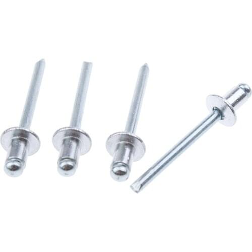 Hot Sell 200PCS M2.4/M3.2/M4.0/M4.8*6.4 Aluminium Blind Round Head Rivets Nail Decoration Pop Rivets