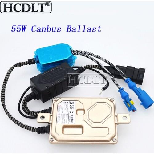 HCDLT 2PCS AC 12V 55W HID Xenon Canbus Ballast Digital Slim HID Decoder Reactor For H1 H3 H7 HID Xenon Lamp Car Light Retrofit
