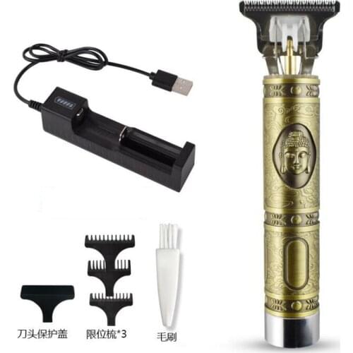 Oil head clipper electric hair clipper engraving electric clipper charging Buddha head hair clipper electric hair clipper
