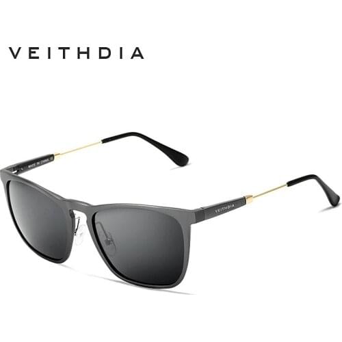 VEITHDIA Sunglasses Polarized Vintage Sunglasses Men Fashion UV400 Brand Designer Sun Glasses gafas oculos de sol masculino 6368