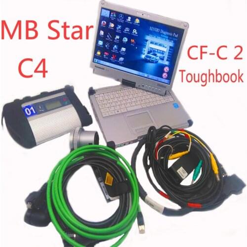 New 2019-09 Software forMB Star SD Connect C4 with Laptop CF-C2 i5 for Dignosis C4 Car Diagnostic Tool SD Compact 4 OBD2 Scanner