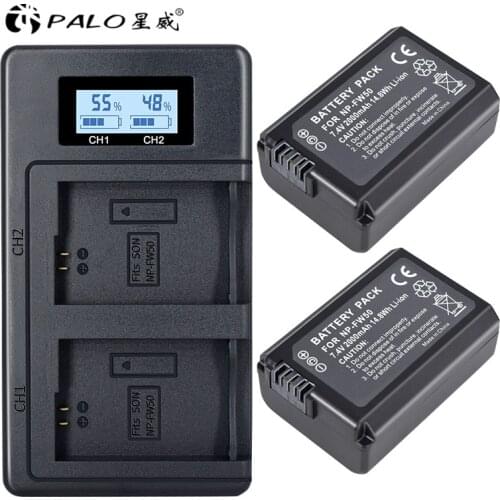 NP-FW50 NP FW50 Camera Battery+Charger For SONY A5000 A5100 A7R NEX 6 7 5TL 5R 5N 3Nl A6000 5T 5C 3N A7 NEX6 NEX7 NEX5TL NEX5R