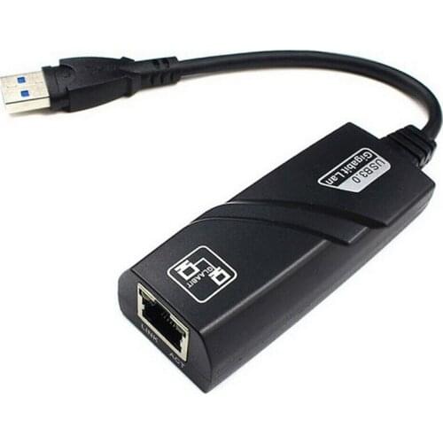 WHOLESALE/100PCS LOT USB 3.0 to 10/100/1000 Mbps Gigabit RJ45 Ethernet LAN Network Adapter Y4F6Z