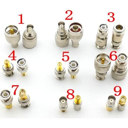Adapter BNC to N / SMA Male Plug & Female Jack Flange / Nut RF CONNECTOR ADAPTER