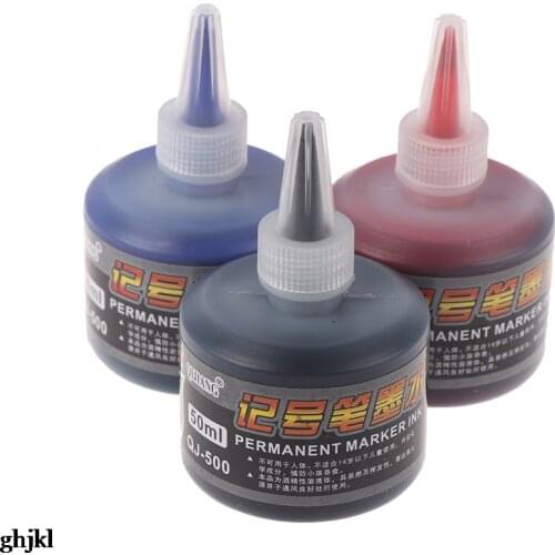 1pc 50ml Permanent Instantly Dry Graffiti Black Blue Red Oil Marker Pen Refill Ink for Marker Pens