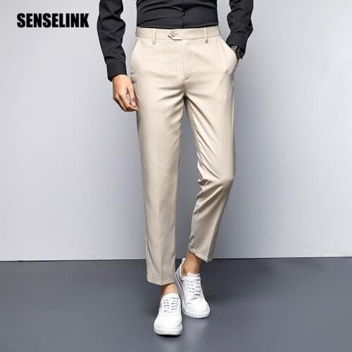 Casual Fashion Mens Pants Trousers Overalls Korean Style Clothing Spring Autumn Trousers Suits Classic Oversize Plus Size Pants