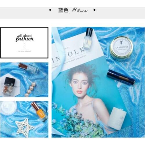 Ins Magic Yarn Laser Cloth Shooting Props Sequin Mesh Pure Color Photo Background Cloth Photography Props