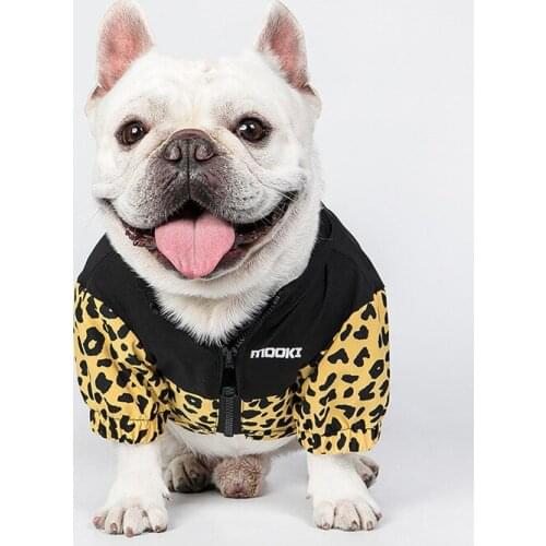 Leopard Dog Coat Spring Autumn Pet Dog Clothes Cat Pomeranian Bichon Poodle Schnauzer Pug French Bulldog Corgi Clothing Outfit