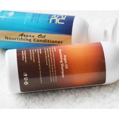 Super cheap Wholesale buy 5 pcs get 1 free PURC Moroccan Argan Oil Nourishing hair Shampoo and Conditioner Free Shipping PURE