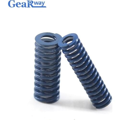 Gearway Blue Die Spring Long TL30x30/30x35/30x40/30x55/30x60mm 48% Compression Ratio Spiral Stamping Compression Die Spring