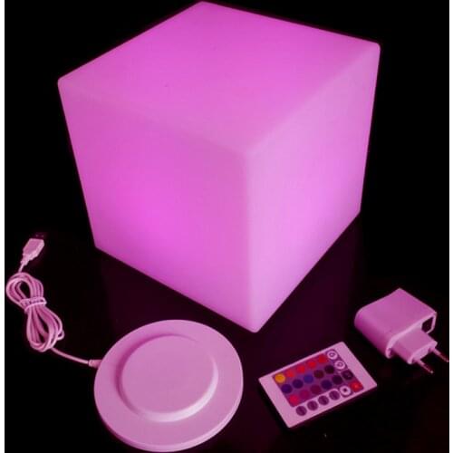 20cm LED outdoor Chair Cube square led lighting chair LED Night Light Cube Seat Free shipping 4pcs/Lot