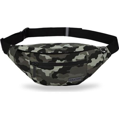 Anreisha Crossbody Fanny Pack with 4-Zipts,Gifts for Enjoy Sports Workout Traveling Running Casual Hands-Free Wallets Waist bag