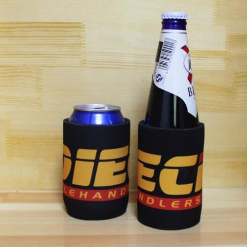 200pcs Beer Can Cover Neoprene Custom Design Stubby Holder With Customer Logo Beer Can Cooler Bag Bottle Sleeve Picnic Cool Bags