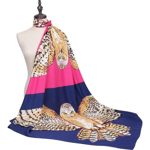 2021 New Silk Square Scarf Women Foulard 130*130cm Headscarf Soft Neckerchief Lady Shawl Wrap Muffler Bandanna Femme Print Hijab