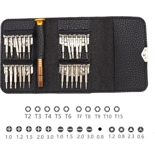 1set 25 In 1 Torx Cross Screwdriver Set Mobile Phone Repair Tool Kit Multitool Hand Tools For Iphone Watch Tablet PC Game