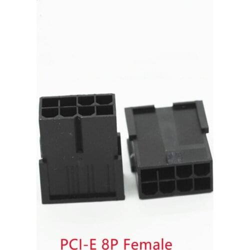 30PCS/1Lot 5559 4.2mm Black 8P 8PIN Female Socket Shell For PC Computer ATX Graphics Card GPU PCI-E PCIe Power Connector Housing