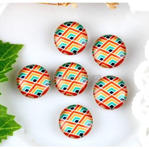 40PCS 12mm)/Round12mm 20mm 25mm 30mm Glass Cabochon DIY For jewelry finding Cameo Setting ,Dome Flat Back Beads-201-57