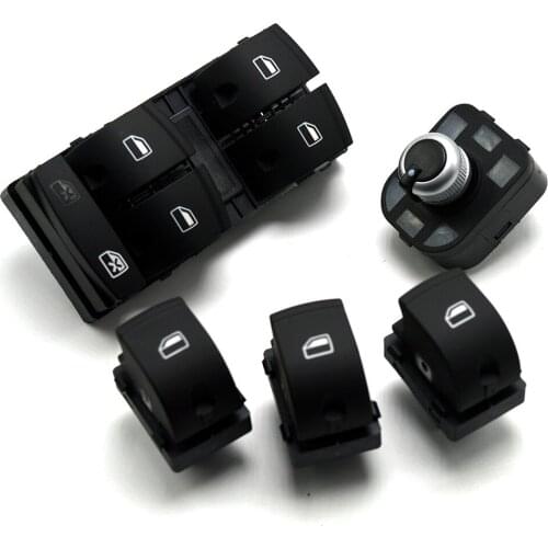 5Pcs New Driver Side Electric Master Window Switch Mirror switch For For AUDI A3 S3 A6 S6 C6 Q7 RS6 A6 allroad quattro 4F0959851
