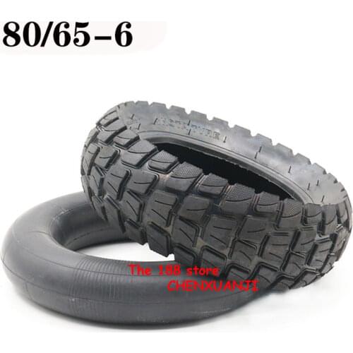 80/65-6 Inner Outer Tyre for Electric Scooter E-Bike 10x3.0-6 Thicken Widen Hard Wear-resistant Road Tires Inner Tubes