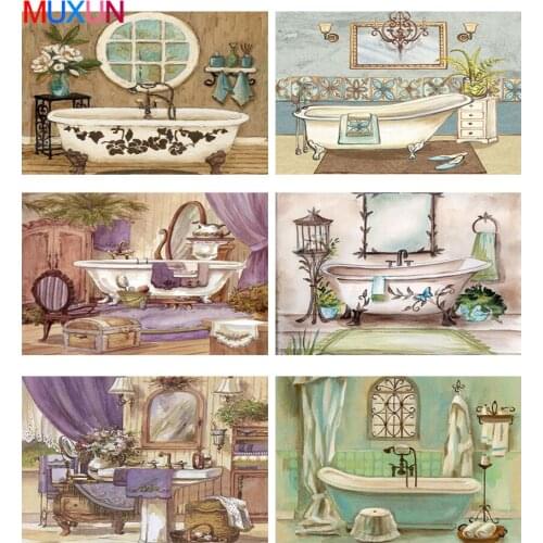 5D Diy Diamond Painting Beautiful Diamond Painting Embroidery Flower Special Shaped 3D Diamond Mosaic Paintings Bathroom 8Jm025