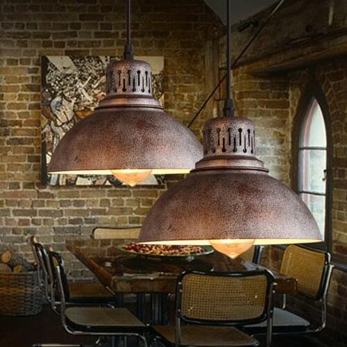 Antique Pendant Light Retro Decorative Pendant Lamps Industrial Scrap Metal Designed European Hanging Lamp Lighting Decor