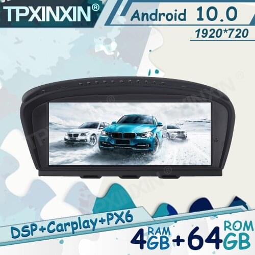 For BMW 5 Series E60 05-10 with Idrive Android 10 Car Stereo Radio with Screen Radio Player GPS Navigation Head Unit Carplay