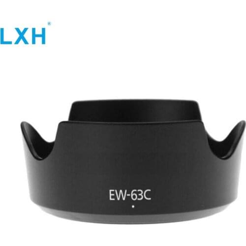 LXH EW-63C Camera Lens Hood for Canon EF-S 18-55mm f/3.5-5.6 IS STM and EF-S 18-55mm f/4-5.6 IS STM Camera Lens Shade
