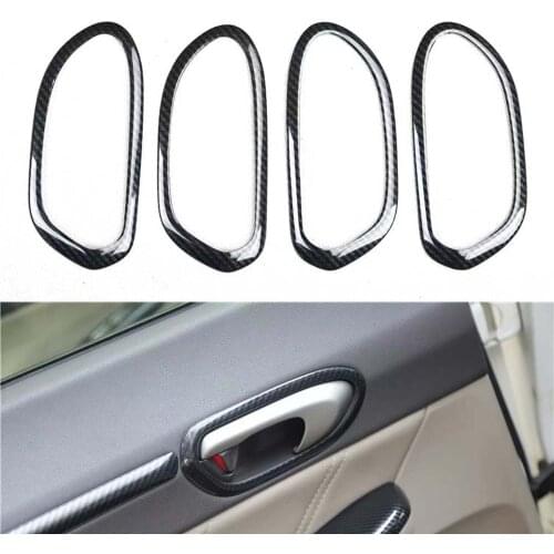 For Honda Civic 8th 2004-2009 Car Interior Door Handle Grab Frame Trim Accessories Auto Moldings Styling