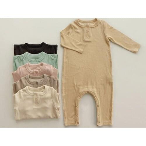 Baby Romper Spring Autumn Baby Clothes Newborn Baby Boy Girl Solid Soft Cotton Sleepwear Baby Boy Girls Pajamas Infant Clothes