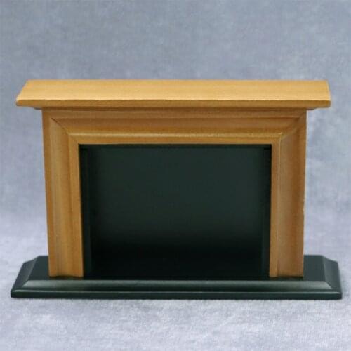 Dollhouse Furniture Living Room Fireplace 1: 12 Scale Miniature Dollhouse Wooden Accessories