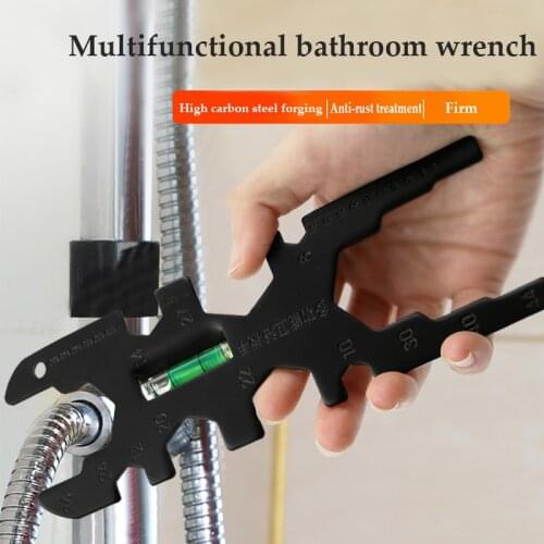 Multifunctional Bathroom Wrench, Faucet Repair Tool, Counter Basin Drain Hose Installation and Disassembly Loosener