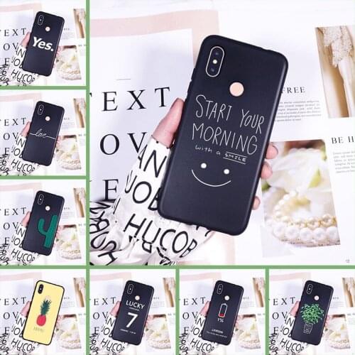 Flower Cactus Pineapple Soft Silicone Phone Case For Xiaomi Mi 5 5C 5S 5X 6 6X Plus Back Cover For Xiaomi Mi A1 A2 Lite 8 SE