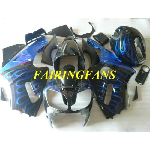 Full tank cover Injection Fairing kit for KAWASAKI Ninja ZX12R 00 01 ZX 12R 2000 2001 Blue black Fairings bodywork+gifts KF18
