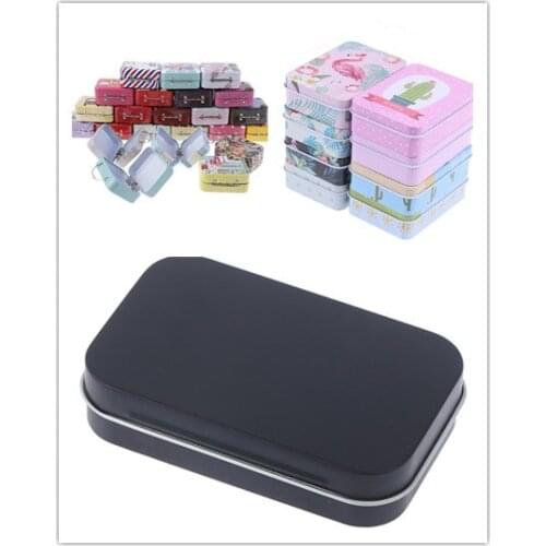 Portable Pill Box Case Metal Packing Tin Jar Boxes Small Medicine Case Coin Headphones Moisture-proof Travel Pill Box 3 Styles