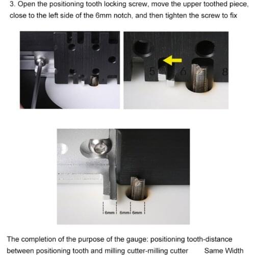 Woodworking Tenon Gauge Template Track Miter Mortise Dovetail Maker Jig Block E7CB